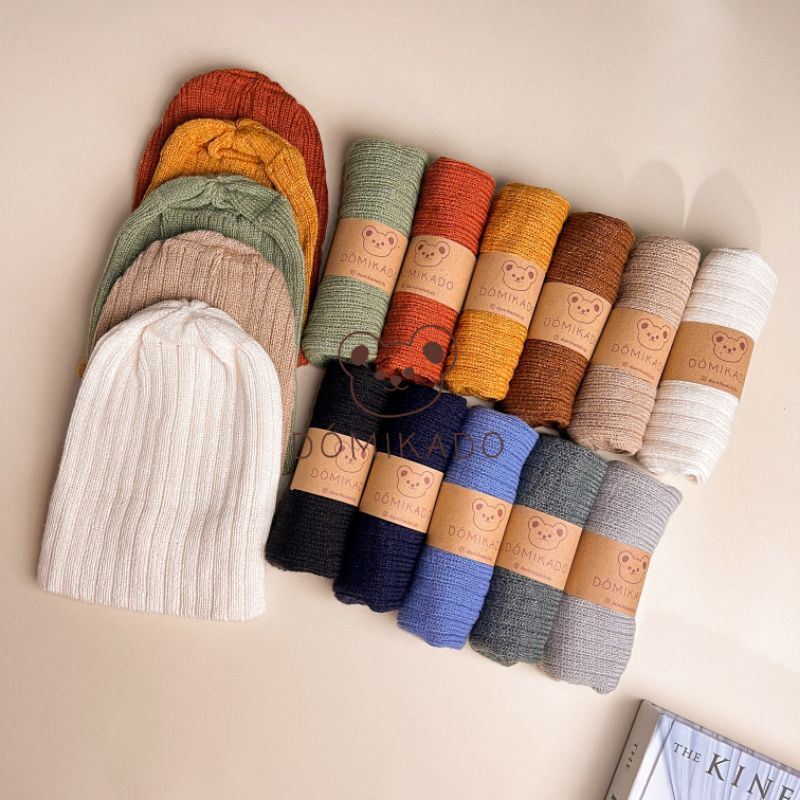 STORE2512- Topi Kupluk Topi Rajut Bayi Anak Laki-Laki Perempuan Cewek Cowok | Topi rajut bayi dan an
