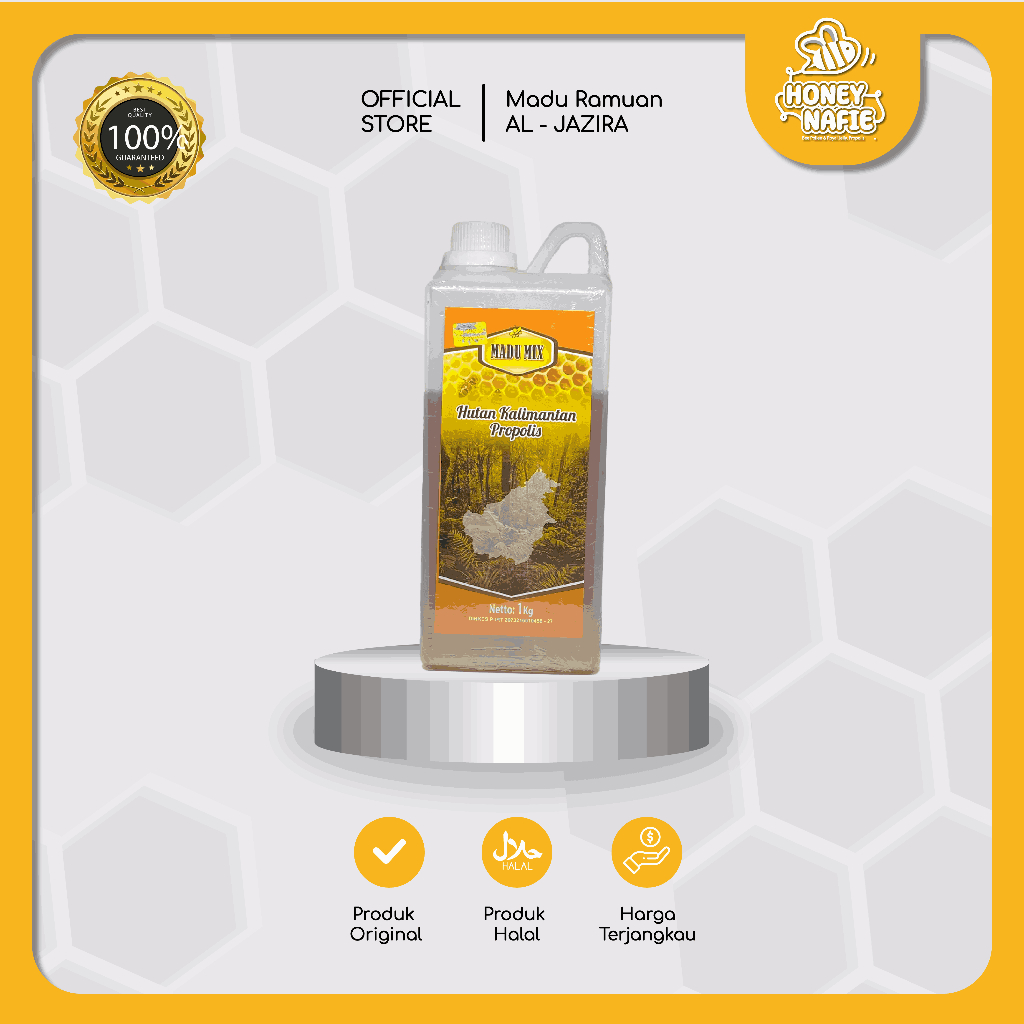 

Madu Mix Ramuan Al-Jazira Hutan Super Kalimantan Bee Pollen & Royal Jelly