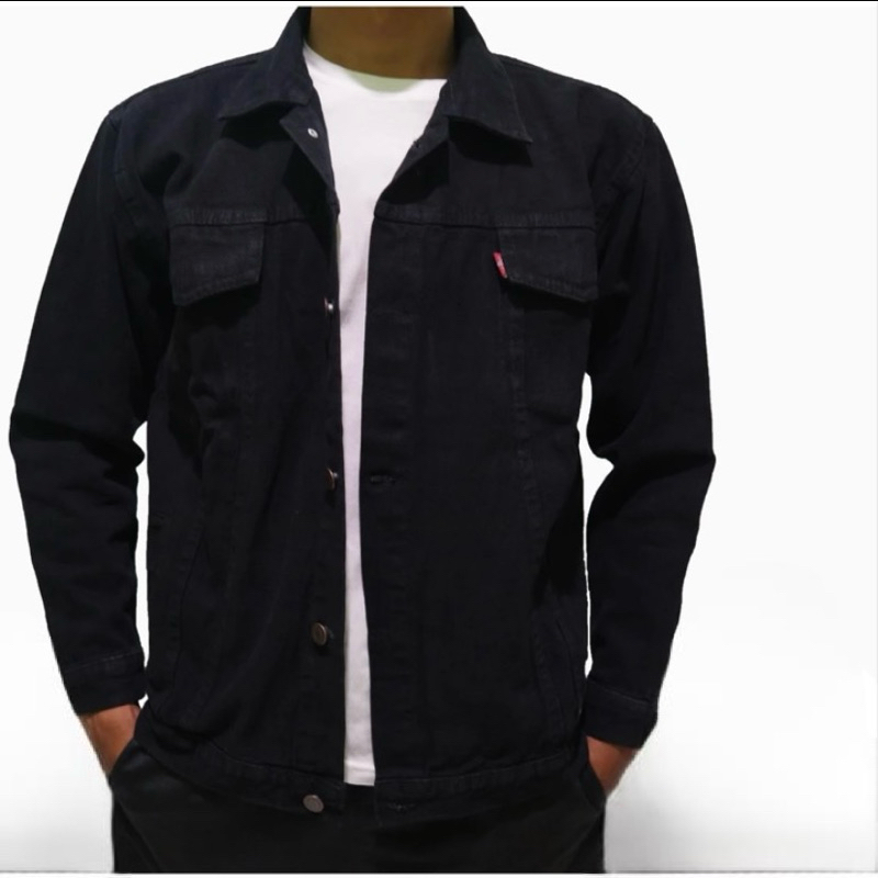 Jaket Jeans Hitam / Jaket Denim Hitam / Jaket Pria Hitam