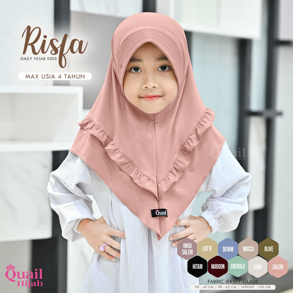 Quail Hijab - RISFA HIJAB ANAK ORI QUAIL JILBAB KIDS