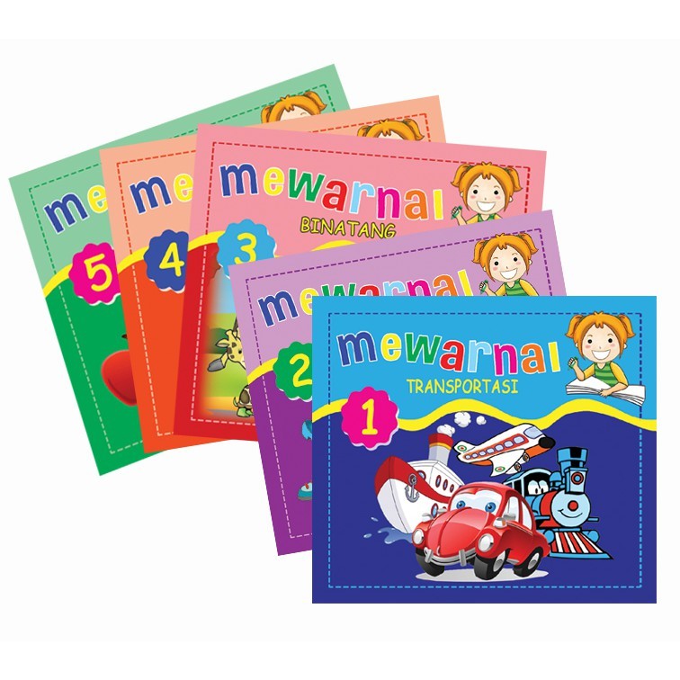 

333 Buku Mewarnai Creative Seri 1 - 5 Isi 8 Lembar [ 1 Pak ]