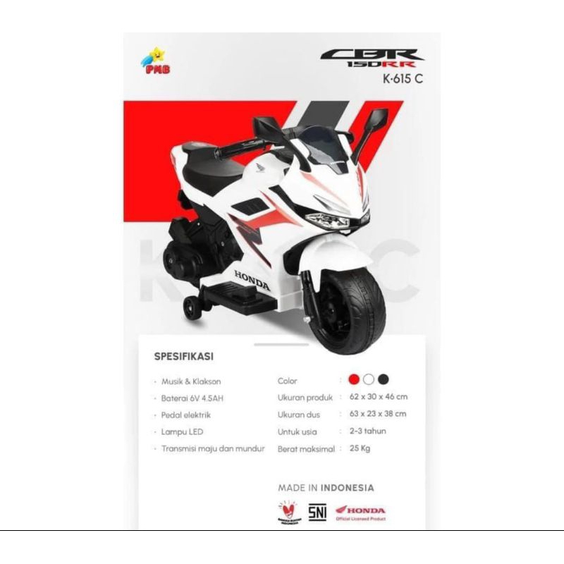 Motor AKI CBR MAINAN “Kualitas terbaik, tetap yang ada Bintangnya”_Fitur : NEW FRESH DESIGN, HONDA O