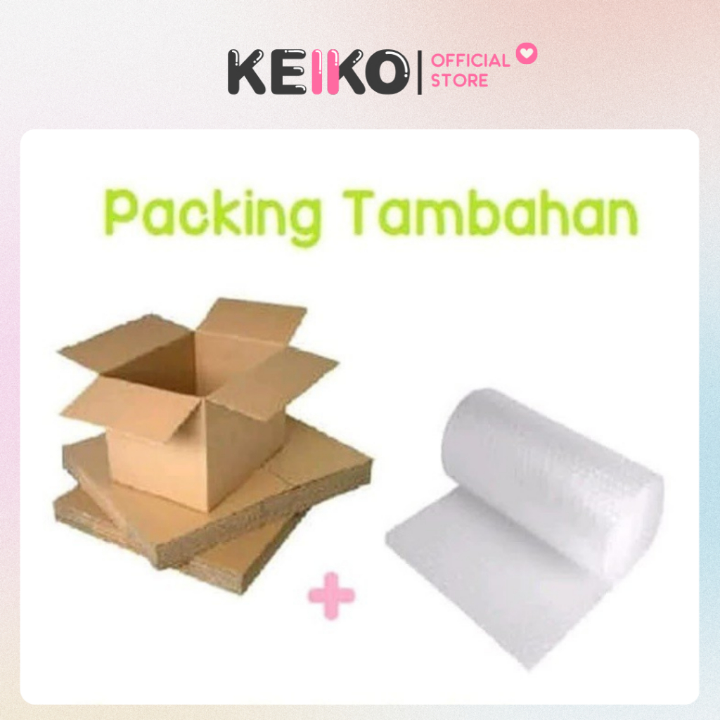 

ACC - PACKING TAMBAHAN DUS BUBBLE WRAP BOX FACE SHIELD - Tambahan Bubble Wrap - Tambahan Kardus BESAR