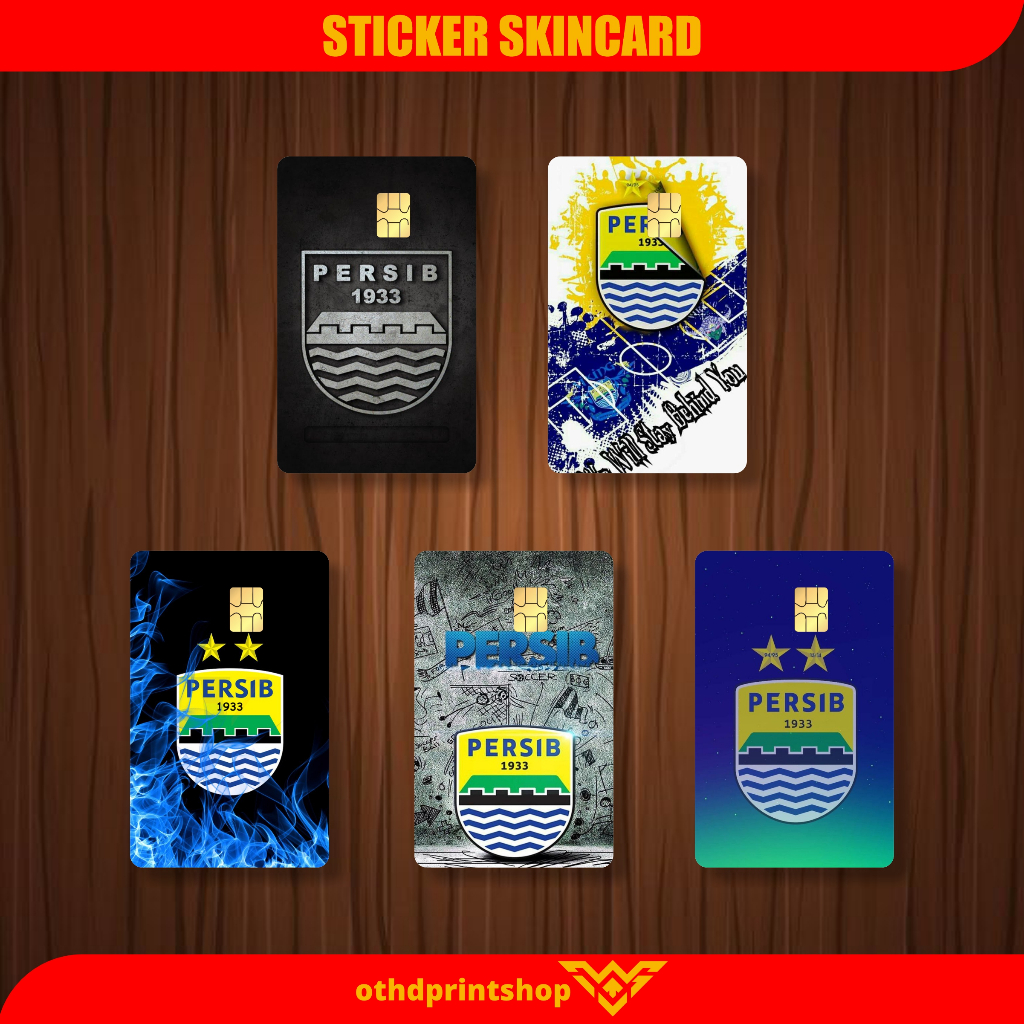 

Stiker Persib Garskin Kartu Atm Skin Card Sticker Pelindung Kartu Skincard ATM SIM KTP E-MONEY Stiker Atm Motif Persib Bandung Lem Kuat Anti Gores