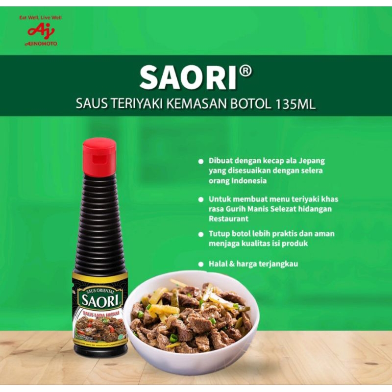 

Saori saus teriyaki 135 ml