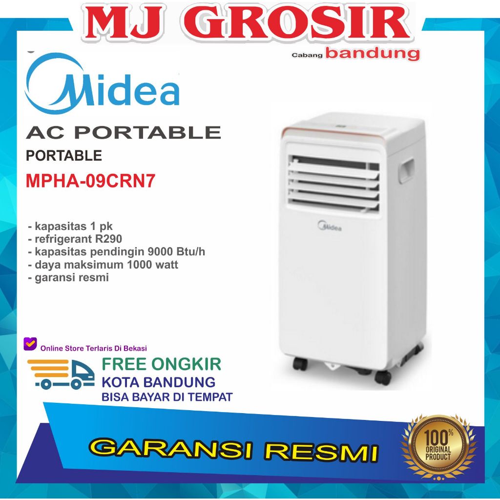 AC MIDEA MPHA 09 CRN7 1 PK LOW WATT AC PORTABLE