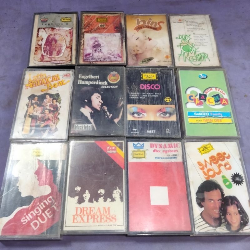 3 kaset ORIGINAL campur2 rock jazz pop classic blues funk jadul vintage antik lawas kuno rare langka