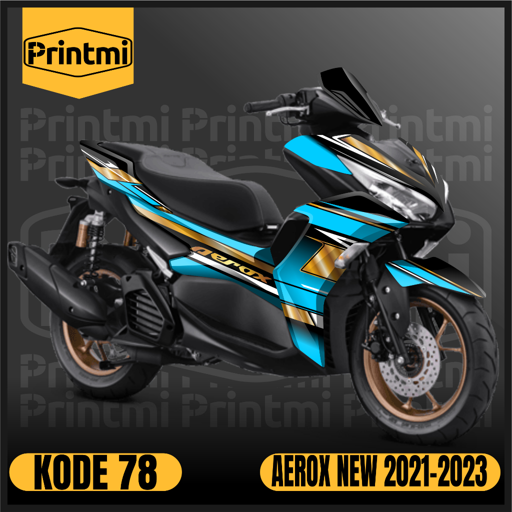 Printmi Decal Stiker Aerox New 155 2021 2022 2023 2024 2025 Connected Full Body Sticker Motor VVA Ya