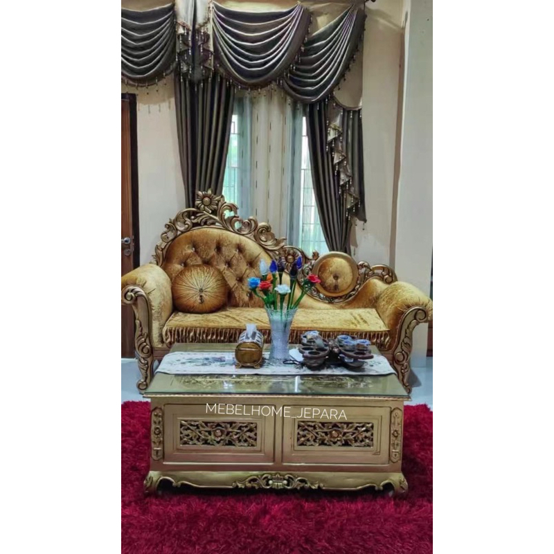 sofa tunggal ukir jati/sofa bangku ukir jepara/sofa jati