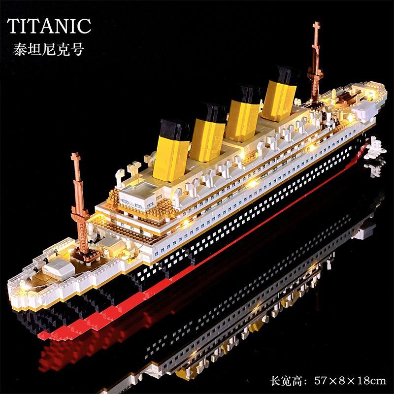 6000Pcs Kapal Titanic Mainan Balok Susun Bricks Kapal Titanic/ 6000Pcs Kapal Titanic /Mainan Anak La