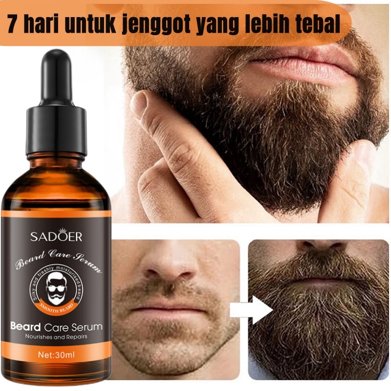 penumbuh kumis cepat ori 100% Beard Serum penumbuh jenggot Penumbuh brewok Minyak penumbuh kumis 30m