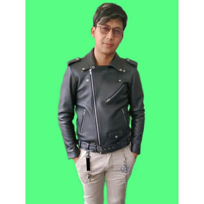 jaket kulit Ramones original Kulit domba full not maternal lawless