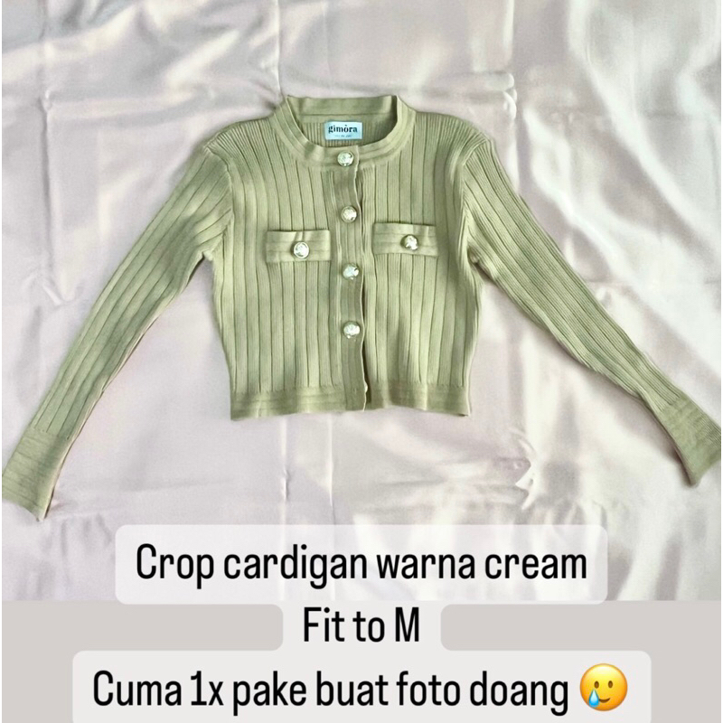 preloved cardigan gimora daphne creme