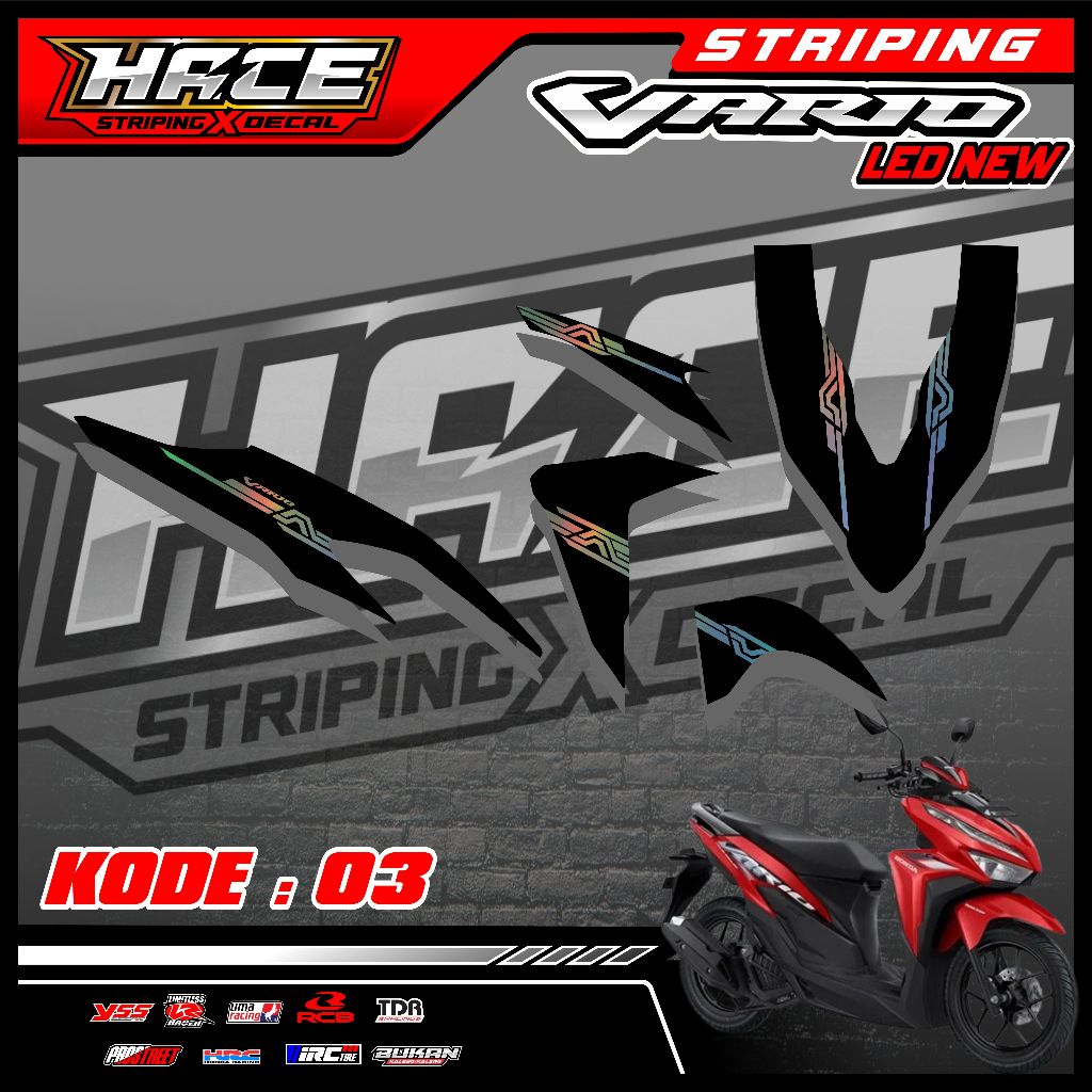 03 STICKER CUTTING VARIO 125 LED NEW - STICKER CUTTING VARIO PREMIUM SIMPLE THAILAND