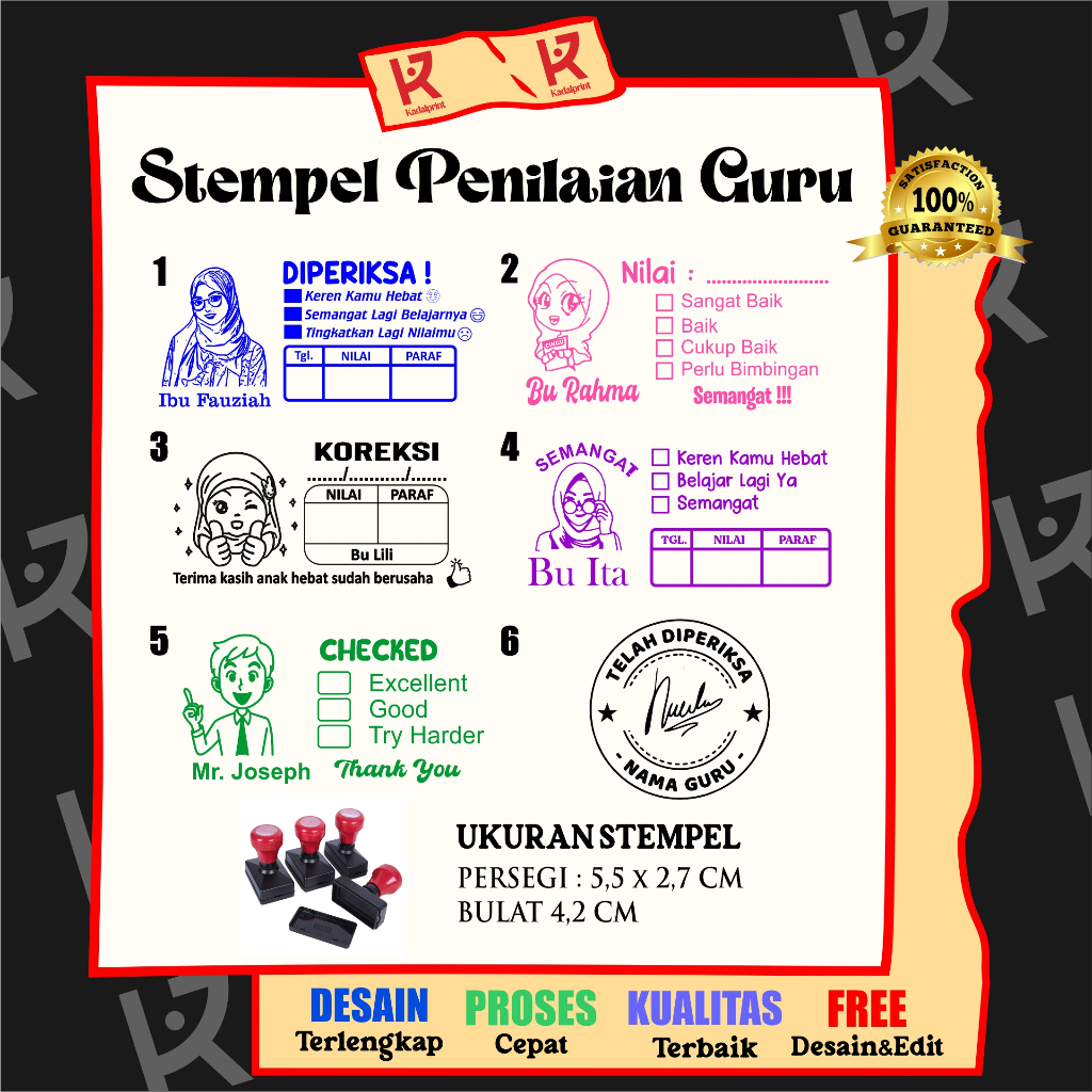 

STEMPEL PENILAIAN GURU (PENILAIAN/KOREKSI DLL)