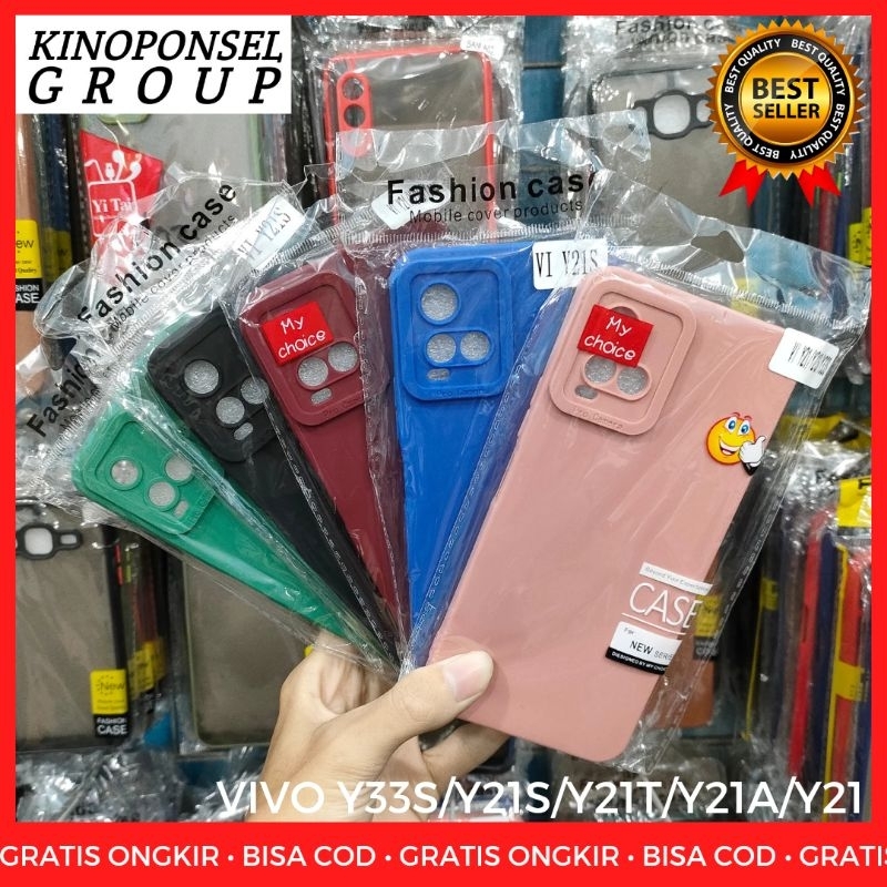 CASE HP VIVO Y33S VIVO Y21S VIVO Y21A VIVO Y21T VIVO Y21 | Case Warna Premium Bahan Tebal Pelindung 