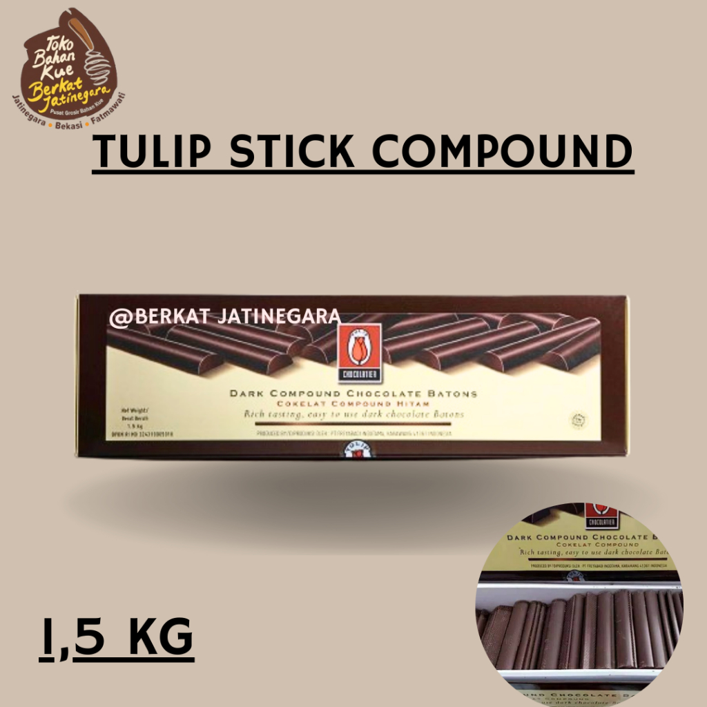 

TULIP STIK 1,5 KG / COKLAT TULIP STIK COMPOUND
