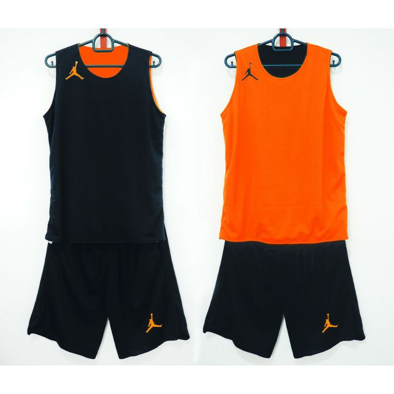 Setelan Jersey Basket Anak Bolak-Balik Drifit Jersey dan Celana Panjang Anak Laki-Laki Perempuan