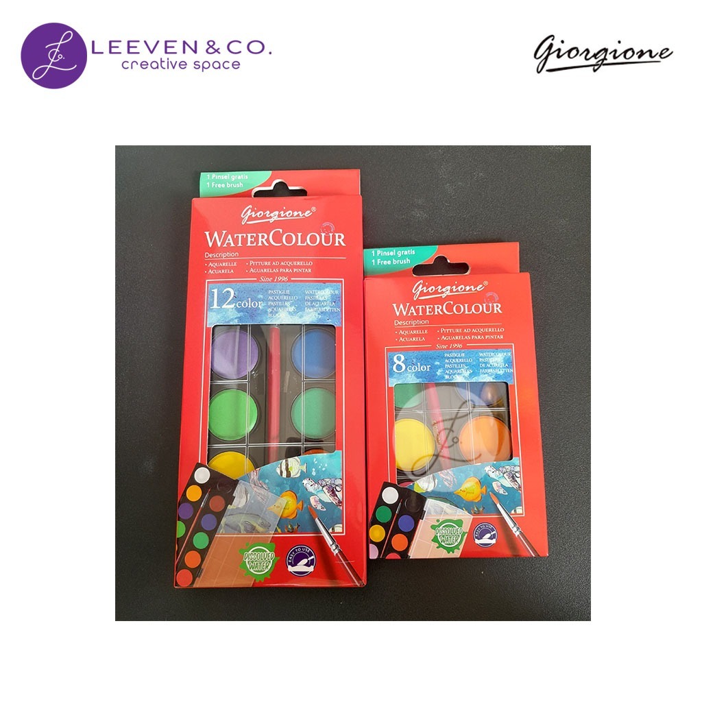 

GIORGIONE WATERCOLOUR SET 8/12/21 COLOR