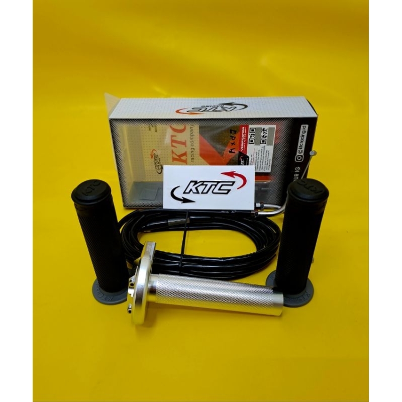 gas spontan ktc 2 kabel plus grip gas spontan ktc racing original