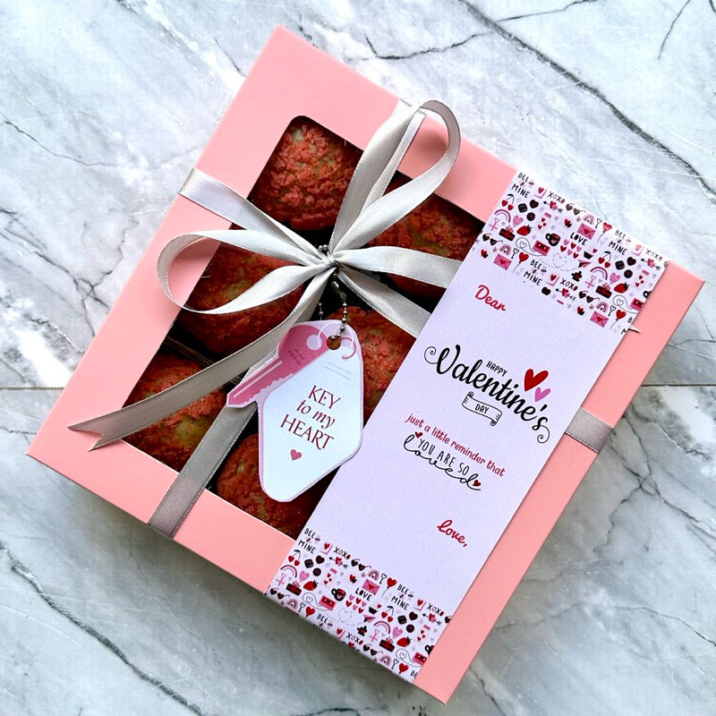

[DIKIRIM H+1 payment] Valentine’s Day Gift/ Hadiah Valentine Choux au craquelin/creampuff/soes isi 9 pcs