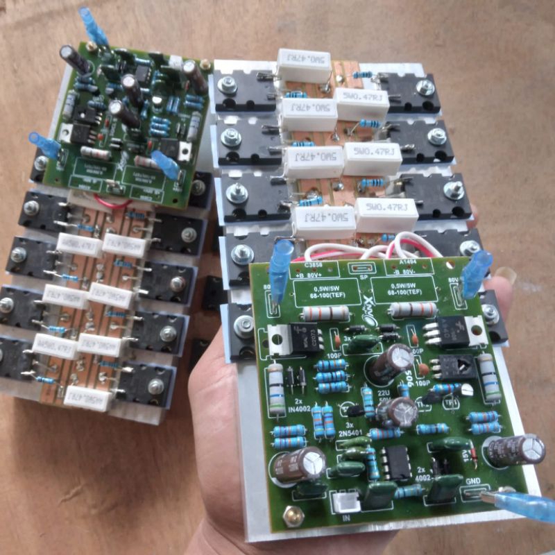 KIT POWER AMPLIFIER PLUS FINAL 5 SET TRANSISTOR TOSHIBA DRIVER SOCL 506 BALAP LOWSUB SIAP PAKAI