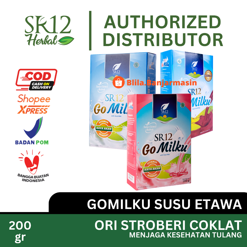 

SR12 Gomilku Original Strawberry Cokelat 200gr Go Milku Ori Stroberi Coklat Susu Bubuk Kambing Etawa