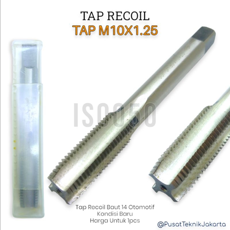 Tap recoil m10x1.25 tap recoil baut 14 otomotif