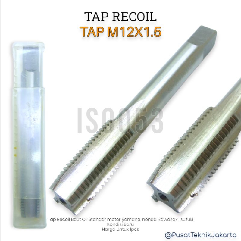 Tap recoil m12x1.5 tap recoil baut oli std motor yamaha honda kawasaki suzuki