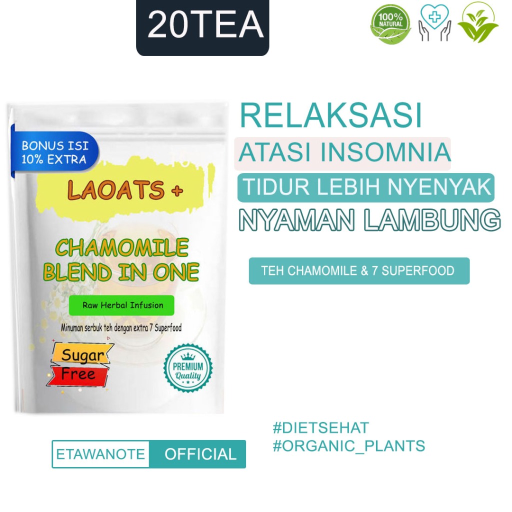 

Chamomile Tea Penurun Berat Badan Teh Chamomile Tea Camomile Tea Pelangsing Badan Minuman Diet Sehat Laoats