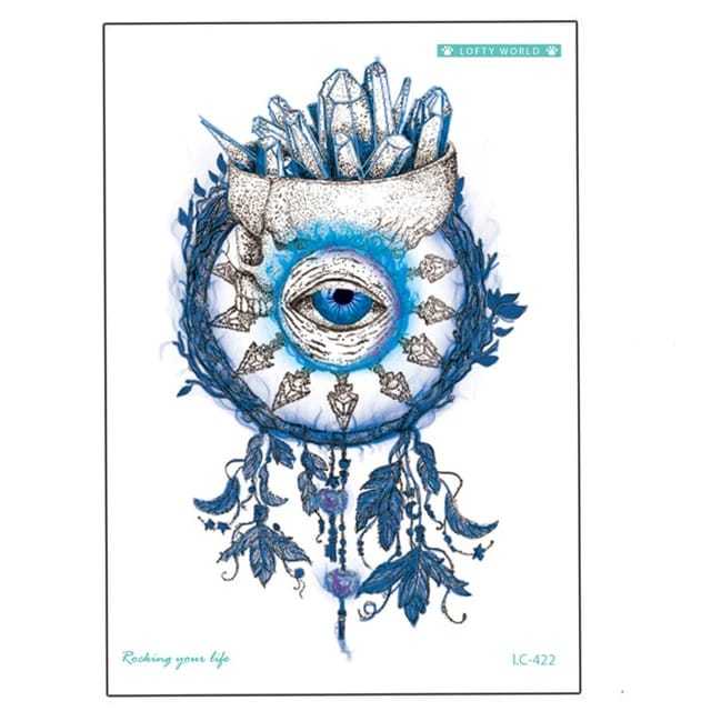 Tato Temporer Tattoo Tatto Temporary Tahan Air Sementara Anti Air Seri LC-422