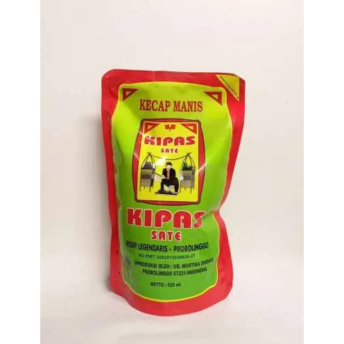 

[Legendaris] Kecap manis kipas sate refill 525ml exp 2026 - Kecap Traditional Cap Kipas Sate Asli