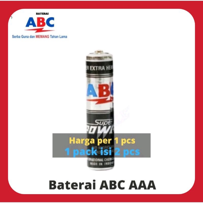 Baterai ABC Super Power AAA/A3 - Baterai ABC Super Power AAA 1.5 Vol