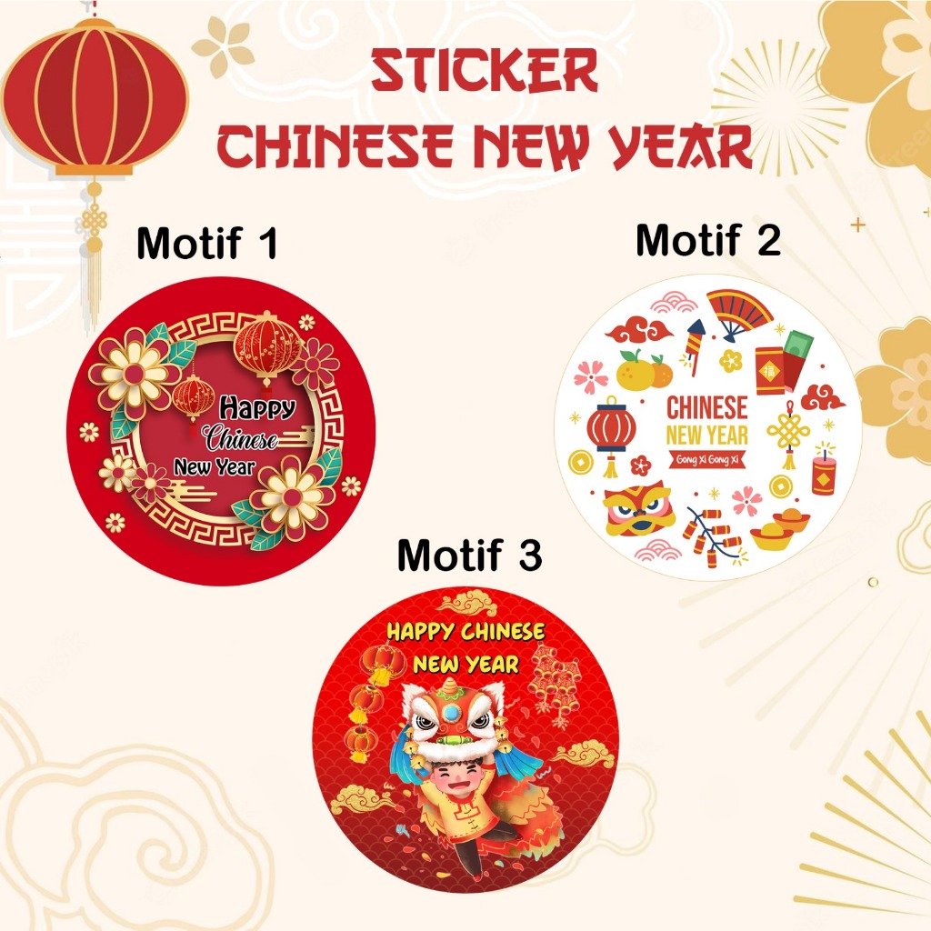 

BK - Sticker Imlek CHINESE NEW YEAR CNY / Tempelan Toples Sincia
