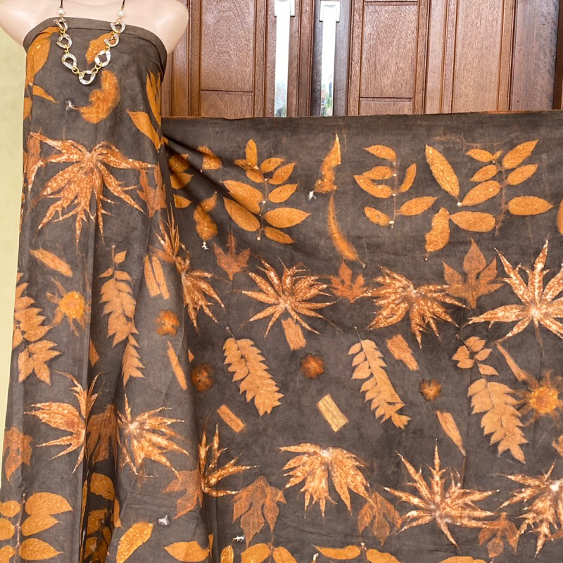 Kain Ecoprint Katun Primis Edisi Coklat