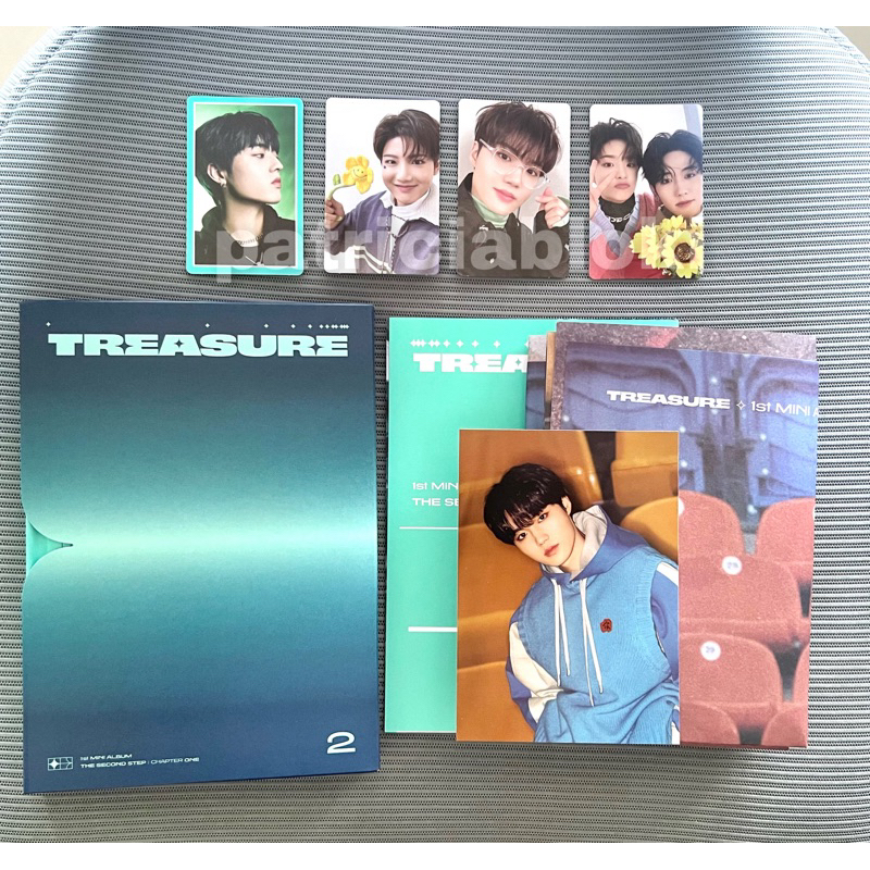 Fullset Album Treasure The Second Step Chapter One Green Ver pc photocard junkyu haruto doyoung jiho