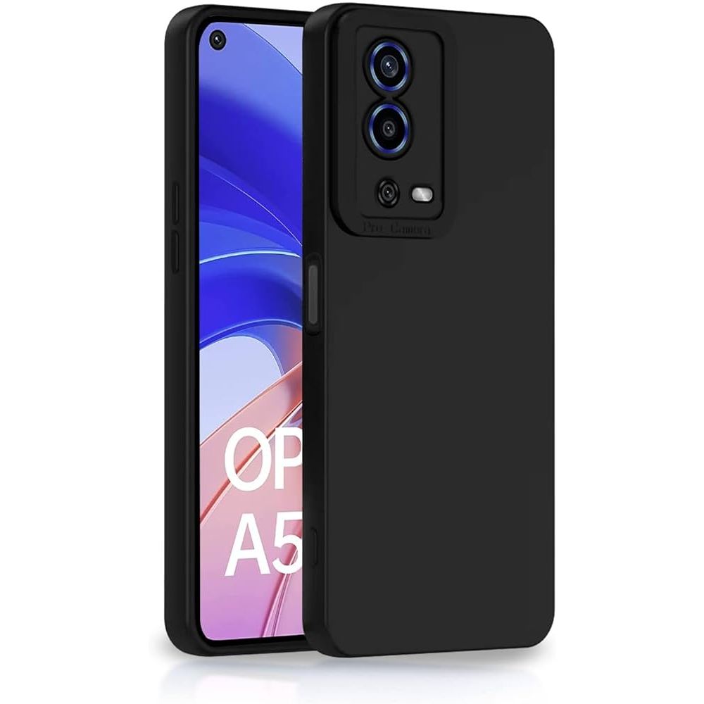 Softcase Black matte Oppo A55 , Oppo A57 2022 , Oppo A77S Silikon Case Harga Grosir