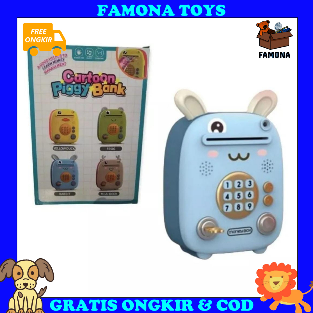 [BISA COD] Mainan Berangkas Money Box Untuk Celengan Anak