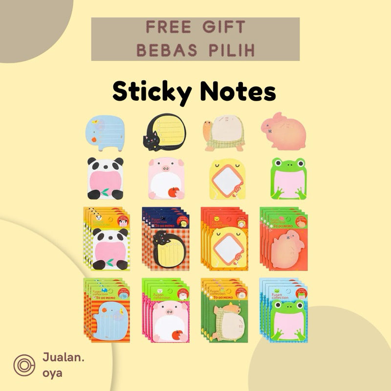 

FREE GIFT STICKY NOTES