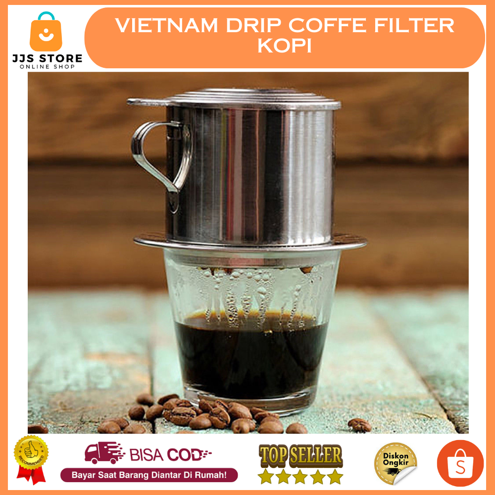 Filter Saring Kopi Vietnam Drip Coffee Filter Pot Saringan Kopi 114ml 6Q