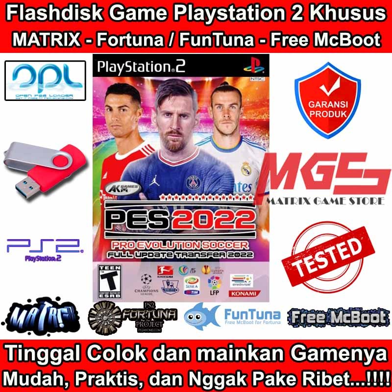 Flashdisk Game PS2 PS 2 PES 2022 Terbaru
