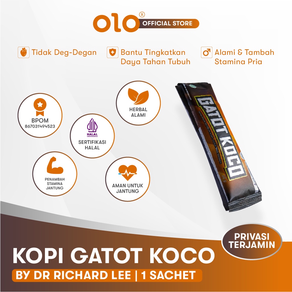 

Kopi Gatot Koco By Dr. Richard Lee Dr. Hen Original Per Sachet BPOM Minuman Kesehatan Pria