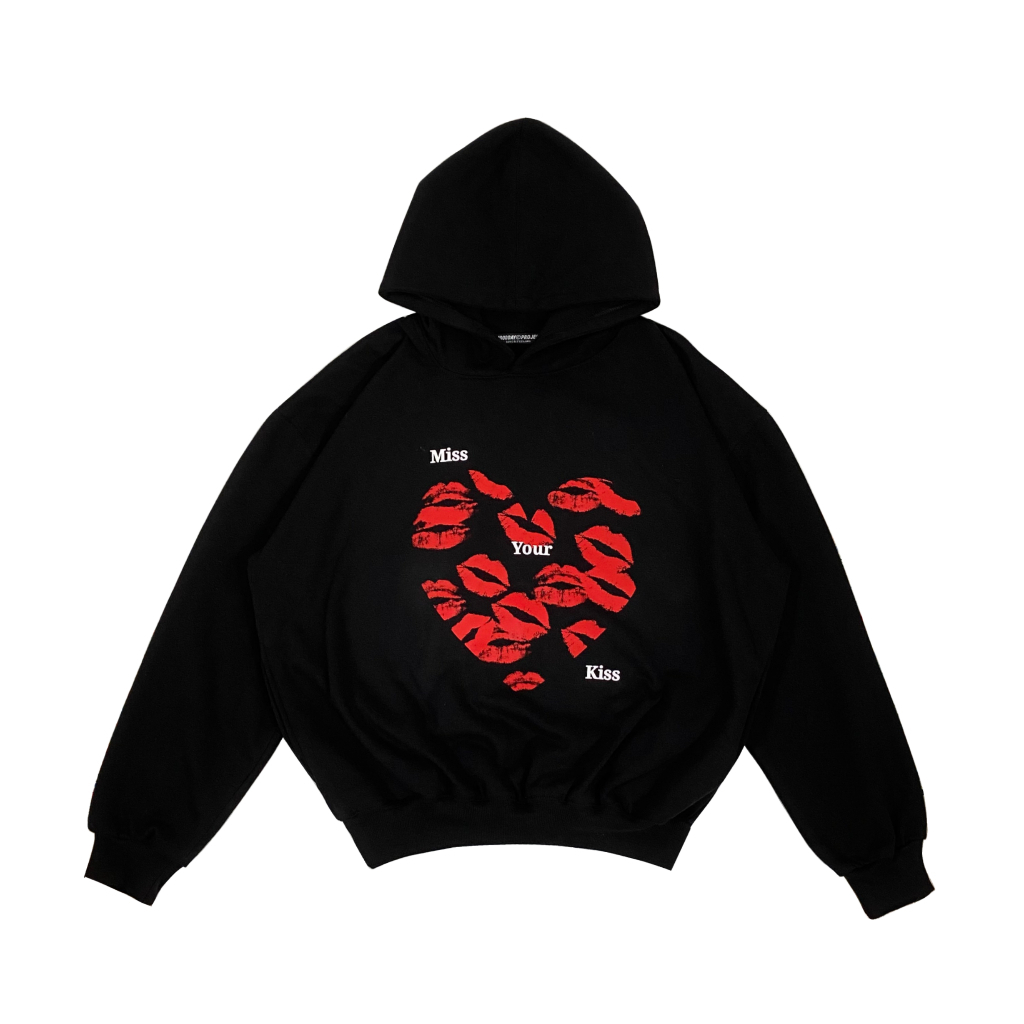 Hoodie Jacket Kisses Mooday Project Kiss Bibir ~ FREE STIKER