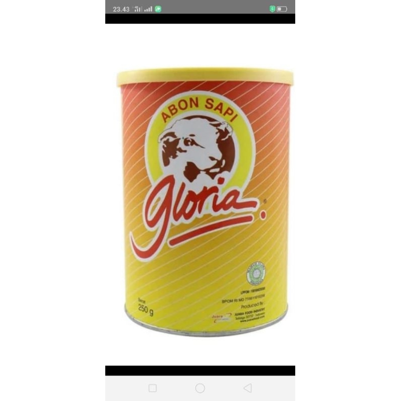 

abon Gloria sapi original 250grm