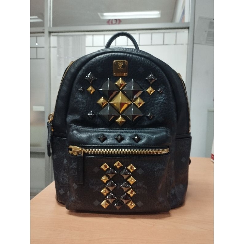 mcm backpack studed
