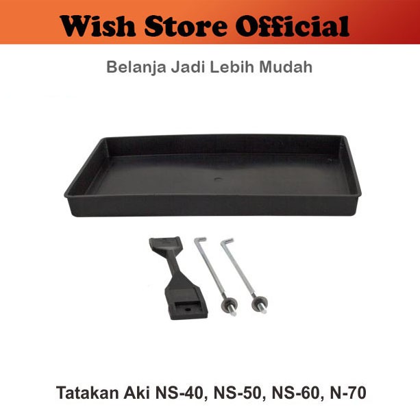 TATAKAN RUMAH AKI MOBIL TATAKAN BATTERY AKI / ACCU BRACKET NS40 NS-40 / NS50 NS-50 / NS60 NS-60 / N7