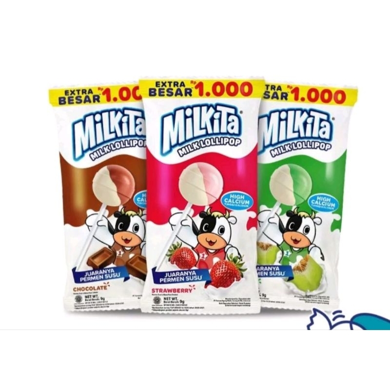 

Milkita Lollipop renceng isi 10 pcs permen susu lolipop