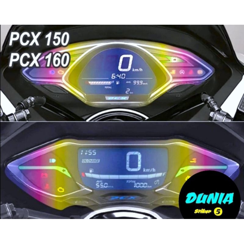 STIKER ANTIGORES SPEEDOMETER PELANGI TITANIUM PCX 150 160