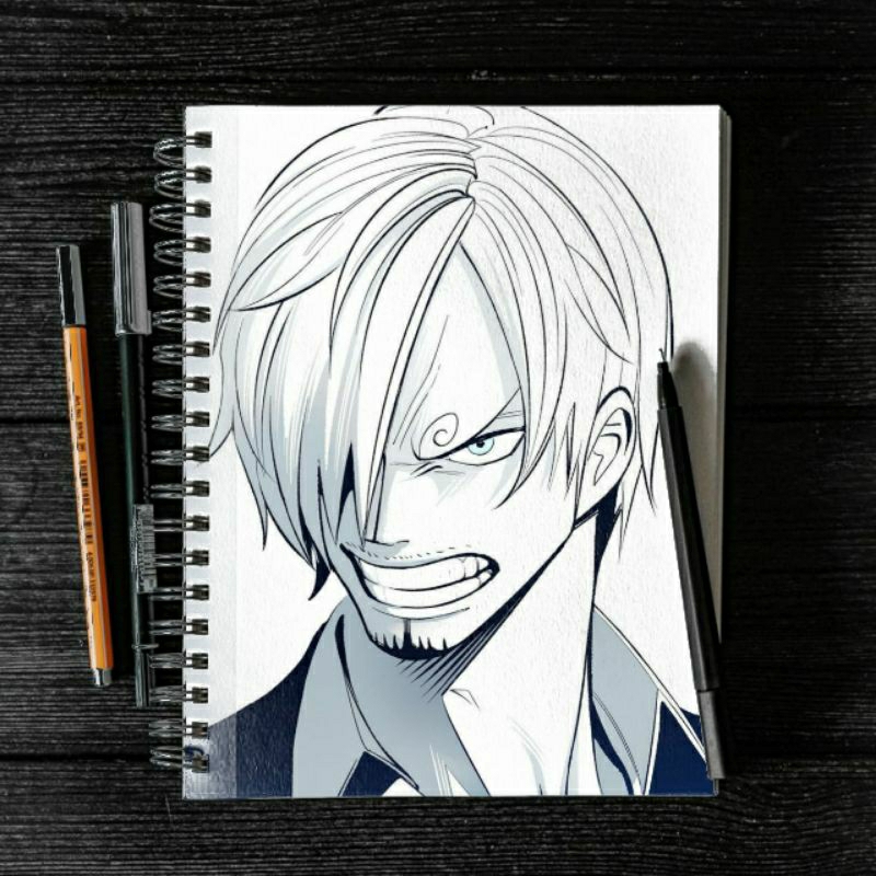 

Notebook / diary book / journal book One Piece - Sanji / A6 Spiral / 100 Halaman