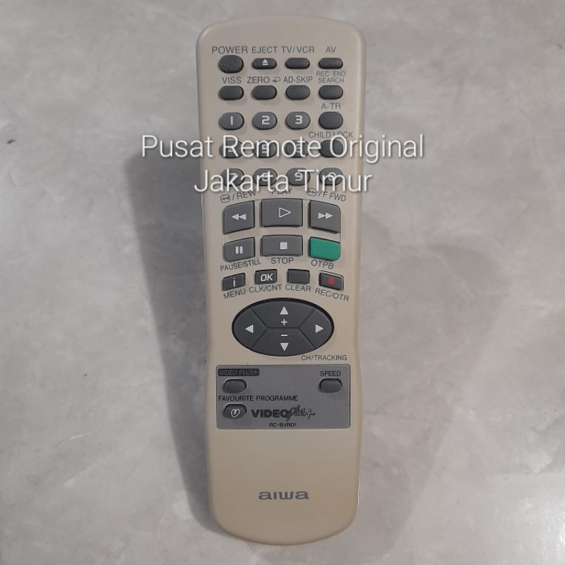 REMOTE REMOT DVD AIWA RC-BVR01 ORIGINAL ASLI